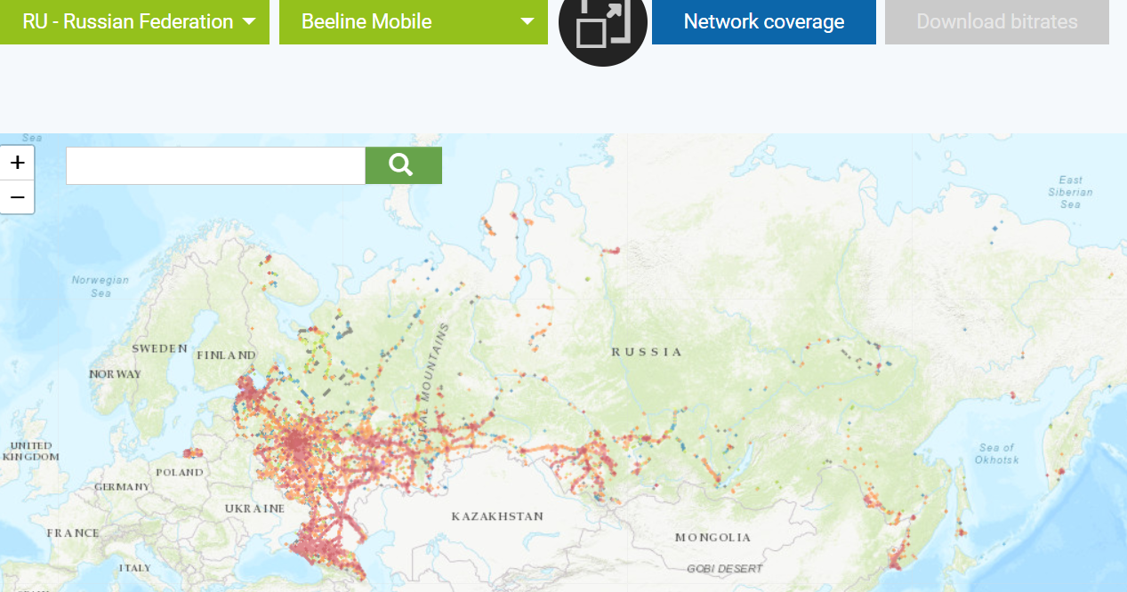 Beeline Network Coverage