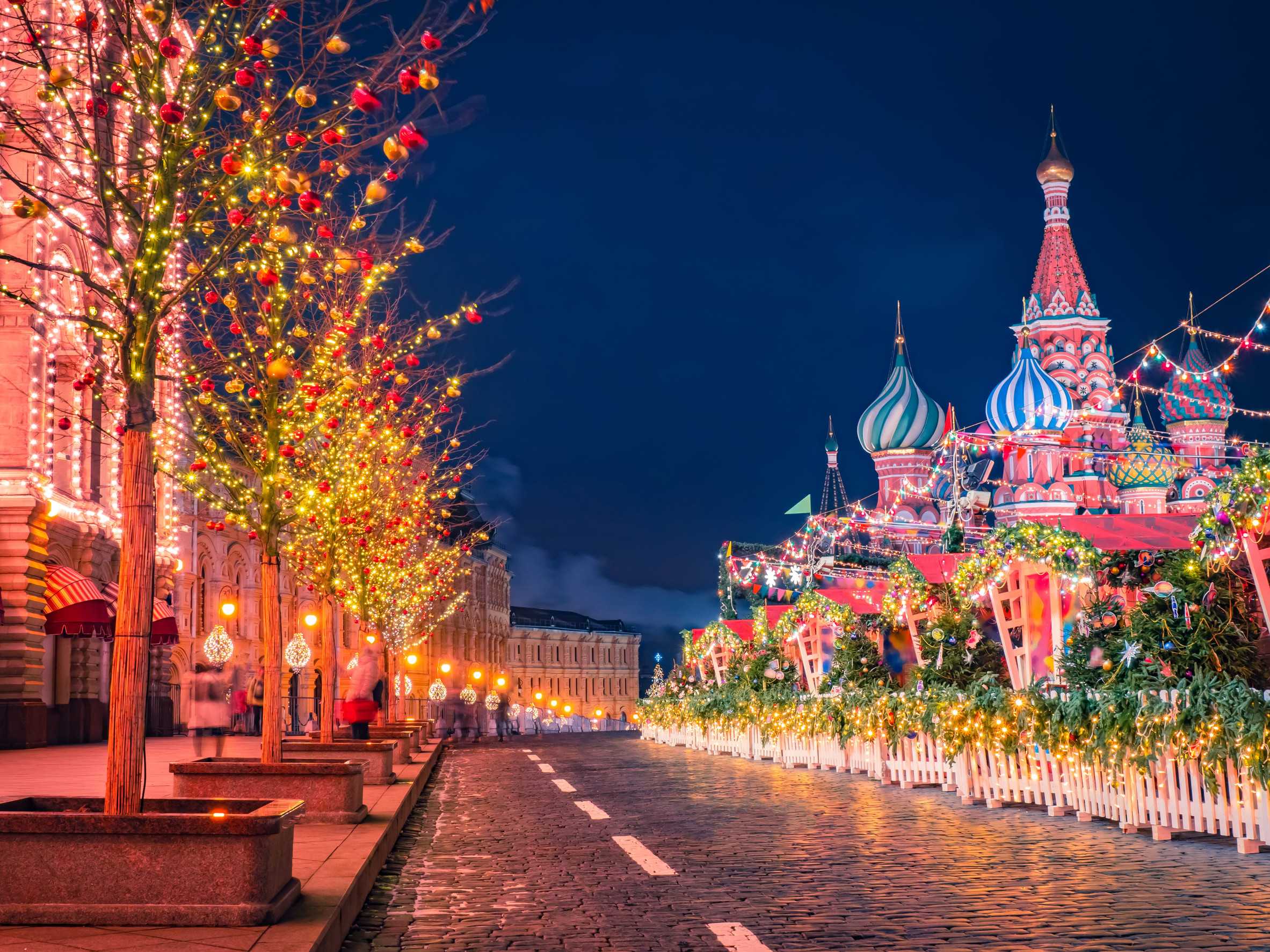 Christmas market in Moscow