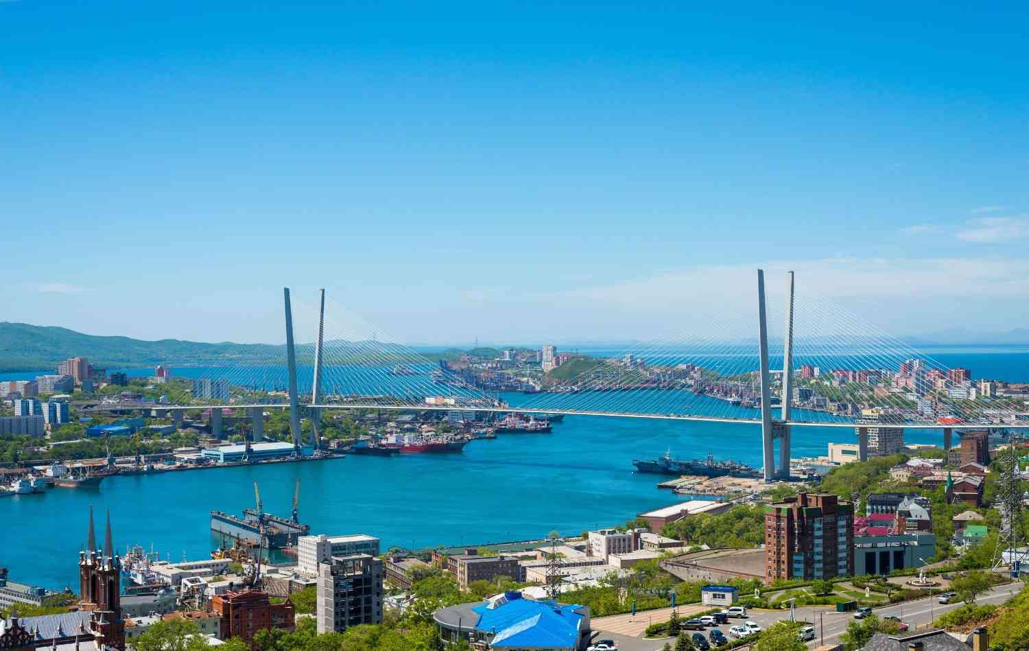 Day View Of Vladivostok In Russia