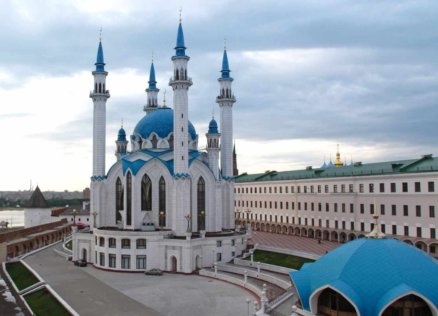 Kul Sharif Mosque And The Old Kremlin In Kazan Russia
