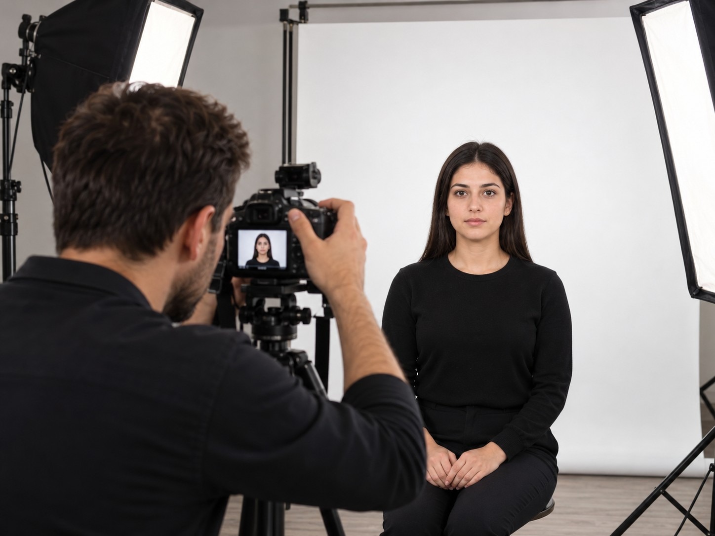 Photographer Taking A Photo Of An Applicant