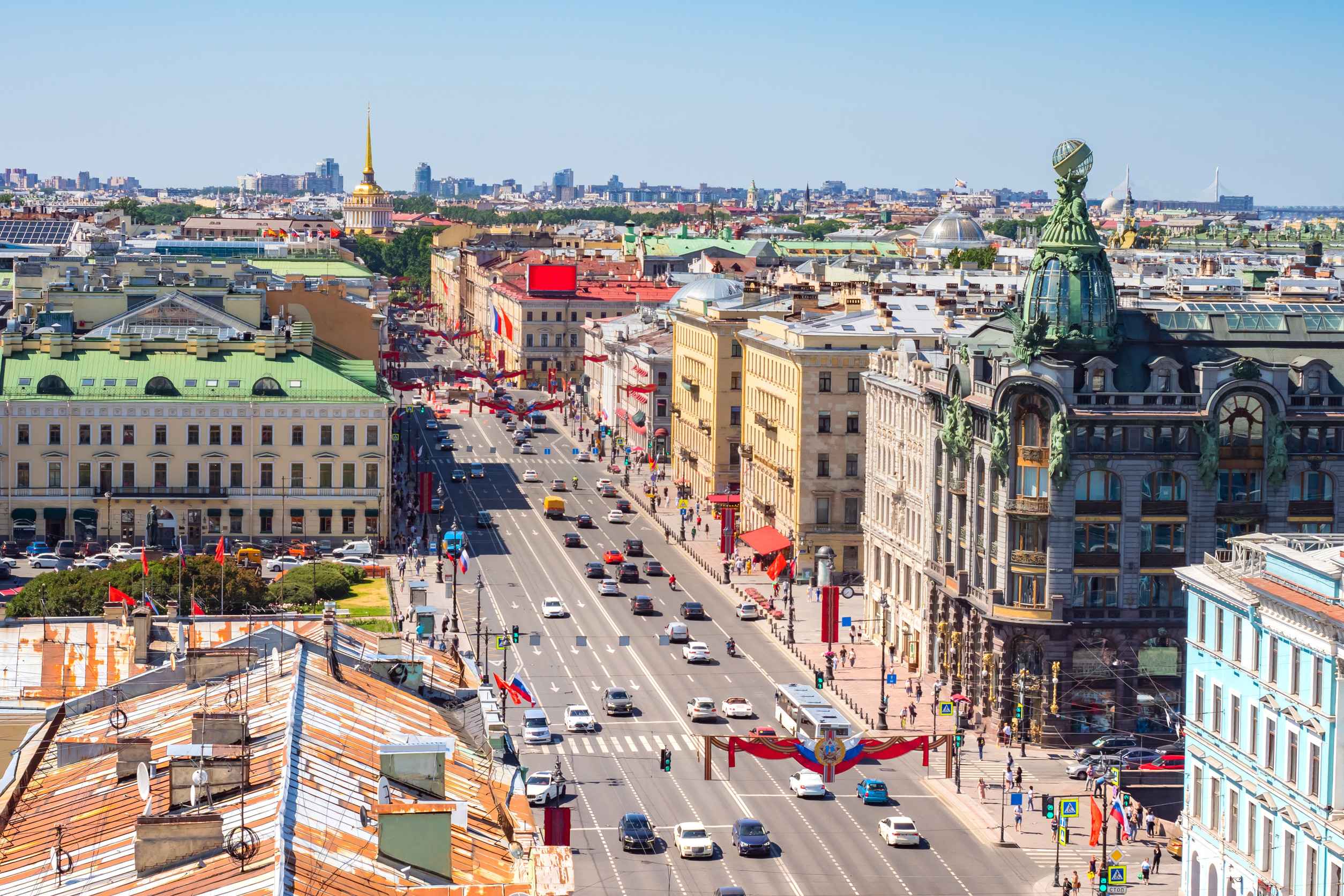Bird view of Saint Petersburg Bird view of Saint Petersburg