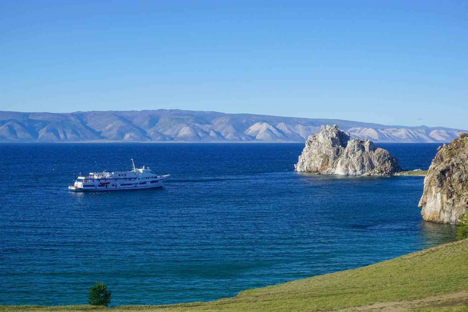 Shaman Rock At Lake Baikal In Russia