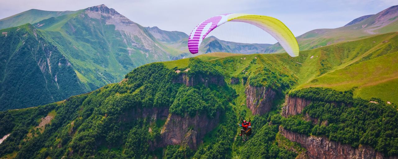 Paragliding in the Caucasus