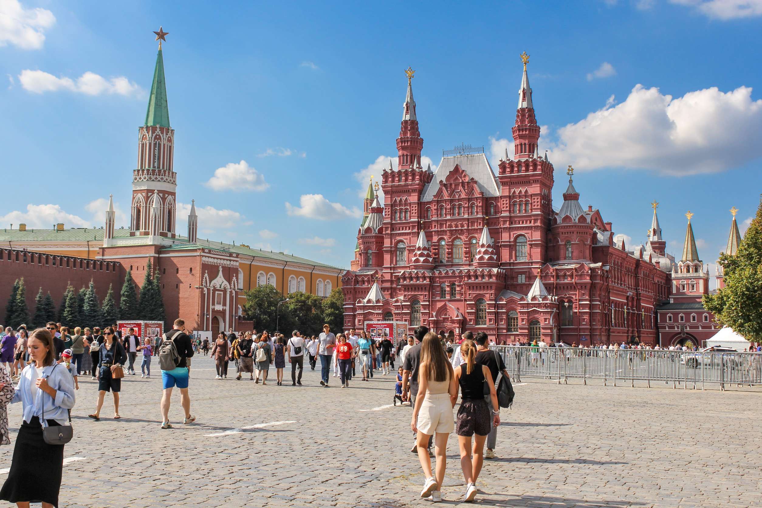 Tourist Surge at Red Square, Russia